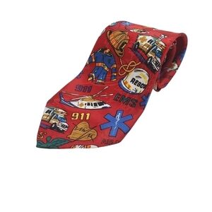 First Responders EMT EMS Neck Tie